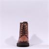 Pepe Saenz Sara Lace Zip Wedge Boot - Tan Leather